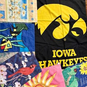 Iowa Hawkeyes Black and Yellow Flag